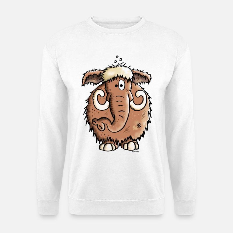 Géant Mammoth - Eléphant - Sweat-shirt Unisexe - blanc