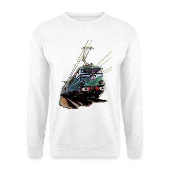 LOKOMOTIVE BB CREATION Louis RUNEMBERG © Adagp - Unisex Pullover - Weiß - Vorne