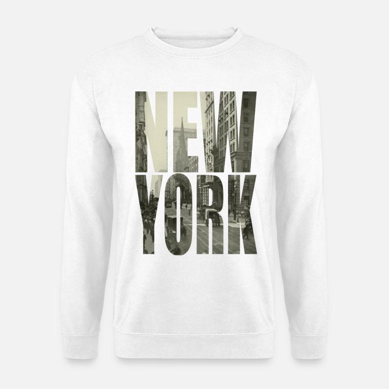 NEW YORK - Unisex Pullover - Weiß