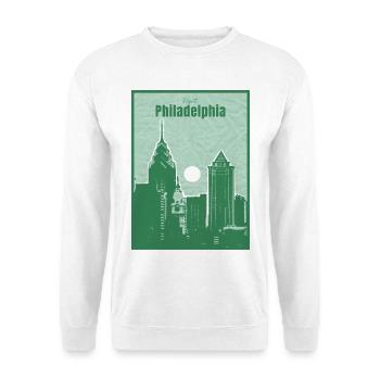 Philadelphia City Skyline - Unisex Sweatshirt - white - Front