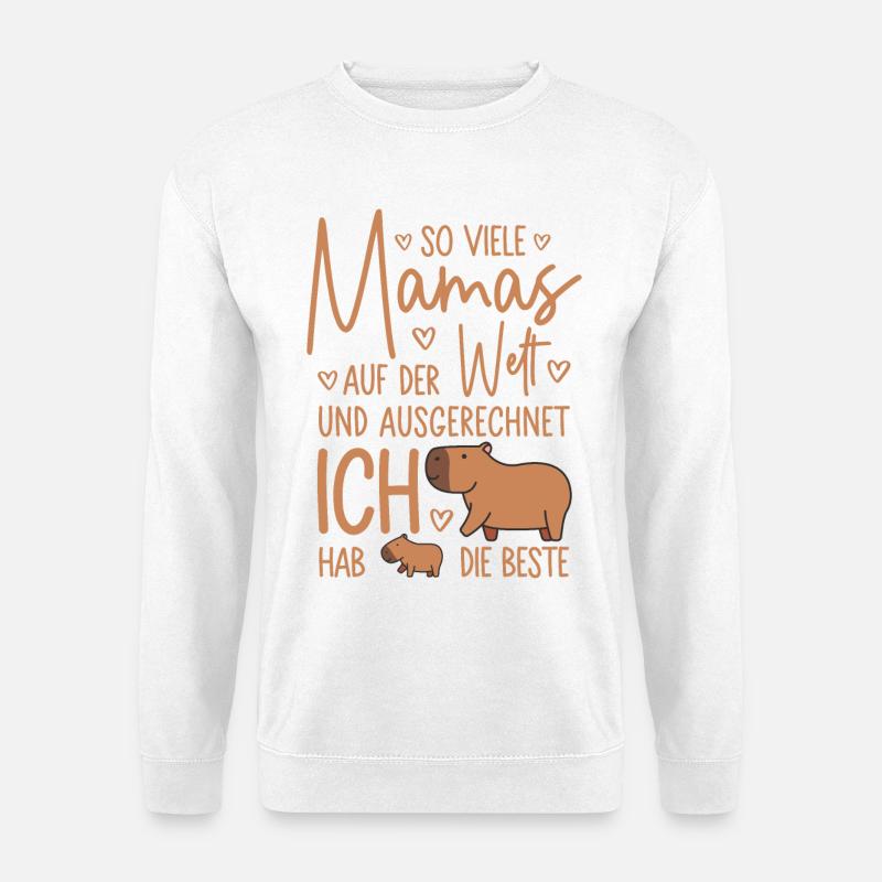 So viele Mamas Beste Mama Baby Muttertag Geschenk - Unisex Pullover - Weiß