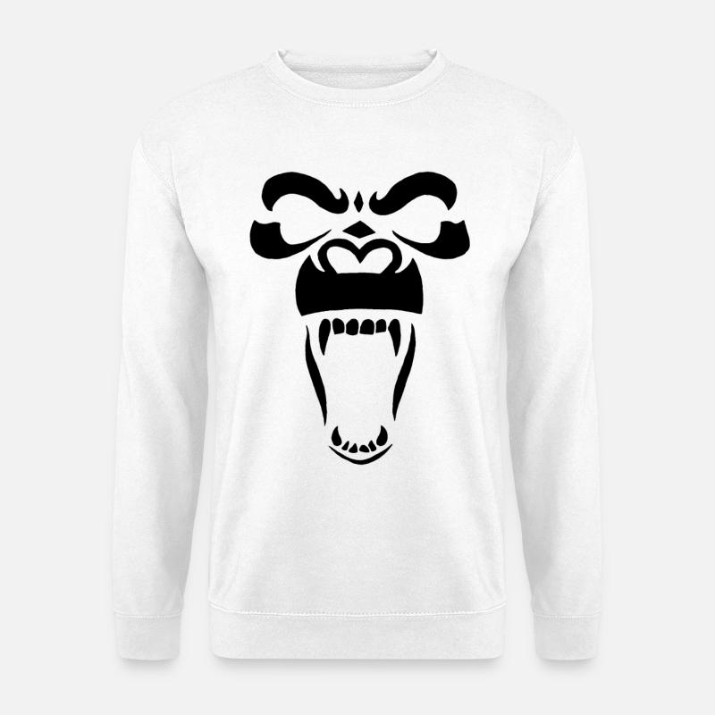 Black Gorilla - Unisex Sweatshirt - white