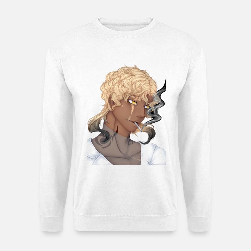 Smoking Guy - Unisex Pullover - Weiß