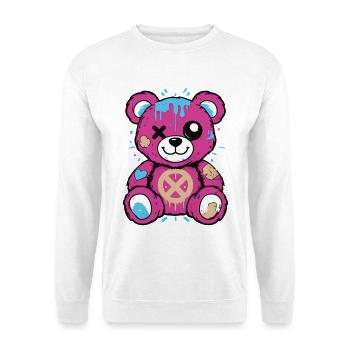 Cute Rebel Teddy - Colorful Streetwear Design - Unisex Sweatshirt - white - Front