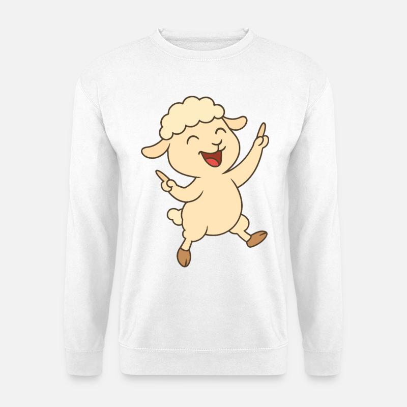 Dancing Lamb - Unisex Sweatshirt - white