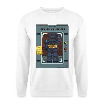 Spielzeug-Weltraumroboter. - Unisex Pullover - Weiß - Vorne