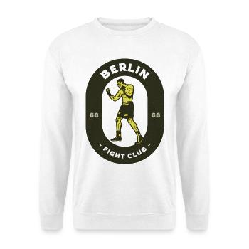 Berlin Fight Club Logo - Unisex Pullover - Weiß - Vorne