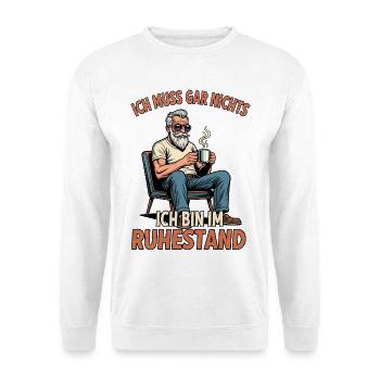 Pensioner Pension 2025 Colleague End Terrain Gift - Unisex Sweatshirt - white - Front