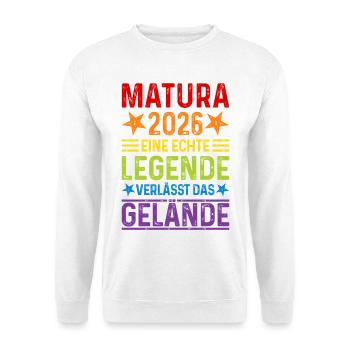 Matura 2026: Real legend leaves the site - Unisex Sweatshirt - white - Front