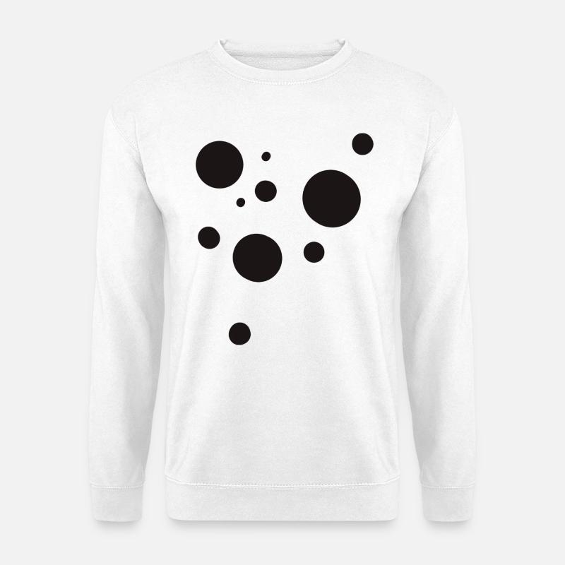 Dots - Sweat-shirt Unisexe - blanc