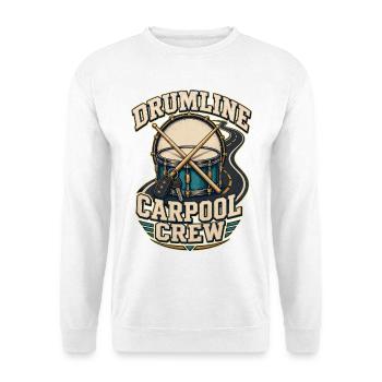 DRUMLINE CARPOOL CREW Angeln - Unisex Pullover - Weiß - Vorne