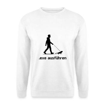 .exe ausführen ADMIN - Unisex Pullover - Weiß - Vorne