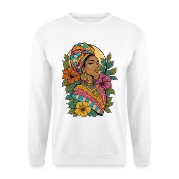 Afrique multicolore - Sweat-shirt Unisexe - blanc - Devant