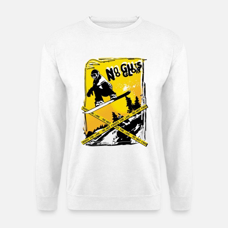 No guts no glory - Unisex Pullover - Weiß