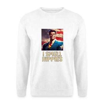 Retro Patriot Hero Portrait - Unisex Sweatshirt - white - Front