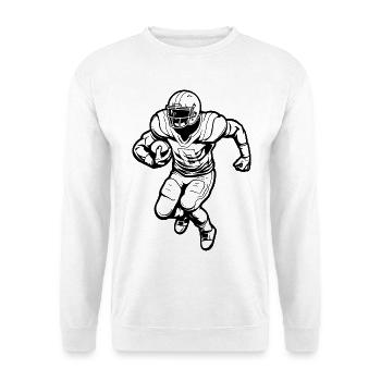 Footballspieler - Unisex Pullover - Weiß - Vorne