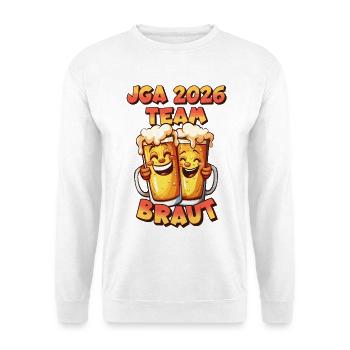 Bachelor Party 2026 Team Bridal Beer Alcohol Booze Funny - Unisex Sweatshirt - white - Front