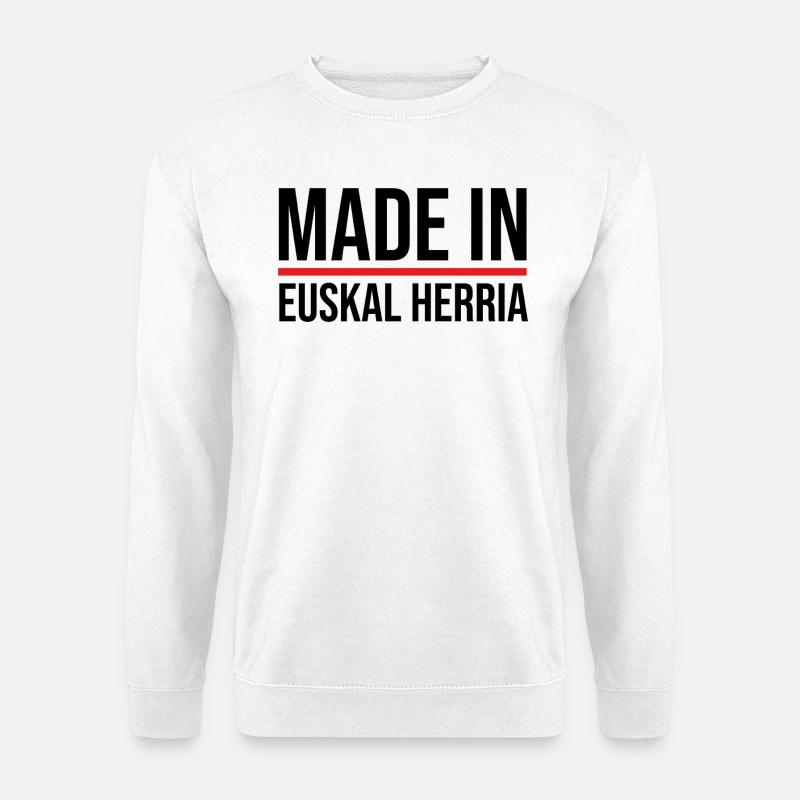 Hergestellt im Baskenland - Unisex Pullover - Weiß