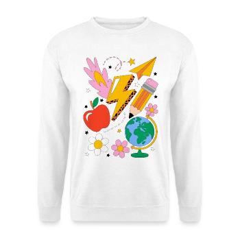 Schule Einschulung - Unisex Pullover - Weiß - Vorne