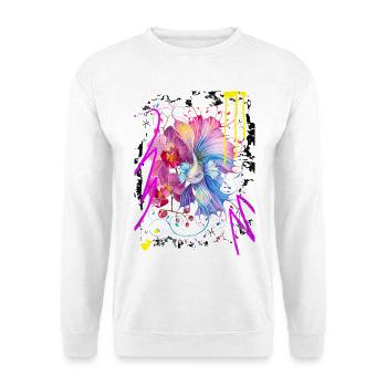 Fische-Frau – Astrologiegeschenk - Unisex Pullover - Weiß - Vorne