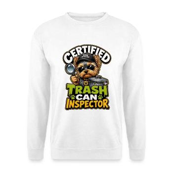 Yorkshire Terrier - Unisex Pullover - Weiß - Vorne - Alina (178cm) & Michal (187cm)