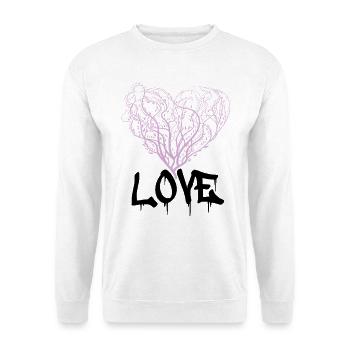grafittitree - Unisex Pullover - Weiß - Vorne - Alina (178cm) & Michal (187cm)