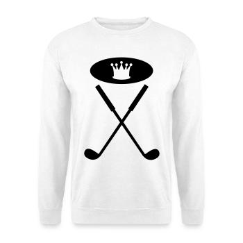 golfschläger - Unisex Pullover - Weiß - Vorne