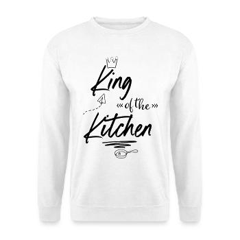 Roi de la cuisine - Sweat-shirt Unisexe - blanc - Devant