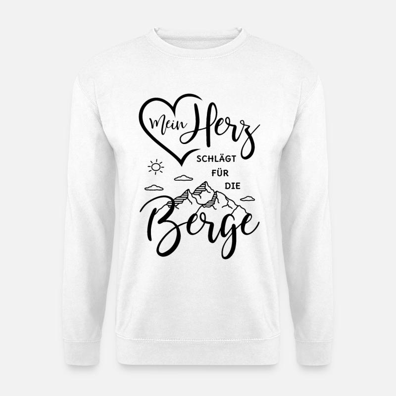Berge - Unisex Pullover - Weiß