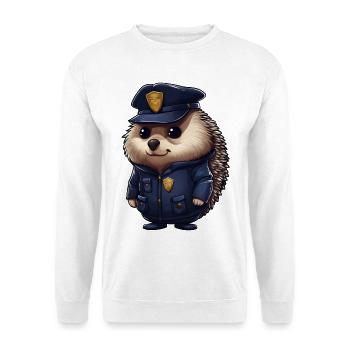Police des hérissons - Sweat-shirt Unisexe - blanc - Devant