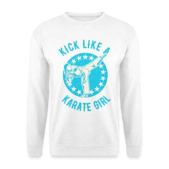 Karaté pour les femmes - Sweat-shirt Unisexe - blanc - Devant