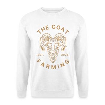 L’élevage du GOAT - Vintage Goat Design - Sweat-shirt Unisexe - blanc - Devant
