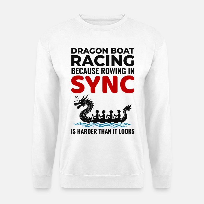Synchronized Paddling Unity  - Unisex Sweatshirt - white