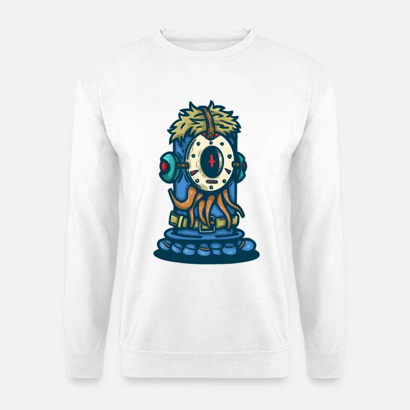 Wasser-Omega-Monster - Unisex Pullover - Weiß