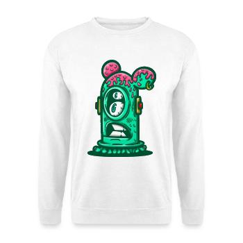 Monstre néon des égouts - Sweat-shirt Unisexe - blanc - Devant