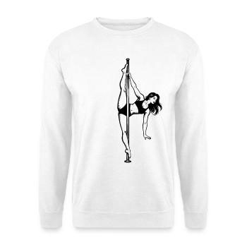 Pole Dance Pole Dancer Classy Acrobatic Gift - Unisex Sweatshirt - white - Front