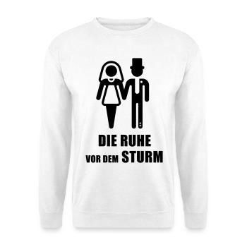 Le calme avant la tempête (Enterrement de vie de garçon marié B) - Sweat-shirt Unisexe - blanc - Devant