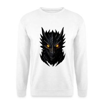Dark Dragon Head - Unisex Sweatshirt - white - Front