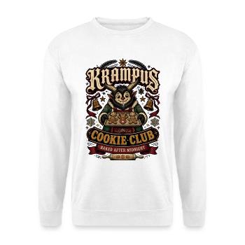 Krampus Cookie Club cuit après minuit - Sweat-shirt Unisexe - blanc - Devant
