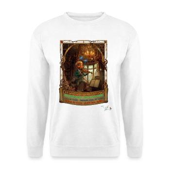 Ameise MALÚ Geige Violine Orchester Kinder Pop Art - Unisex Pullover - Weiß - Vorne - Alina (178cm) & Michal (187cm)