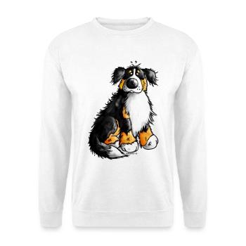 "Bernie" - Bouvier Bernois - Chien - Sweat-shirt Unisexe - blanc - Devant