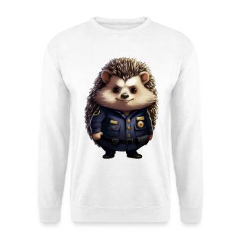 Police des hérissons - Sweat-shirt Unisexe - blanc - Devant