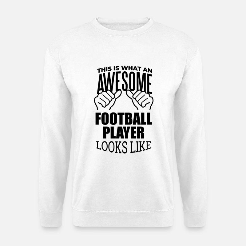 Fußball - Unisex Pullover - Weiß