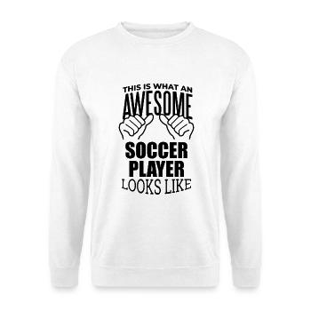 Fußball Fußball Fußball Fußball - Unisex Pullover - Weiß - Vorne