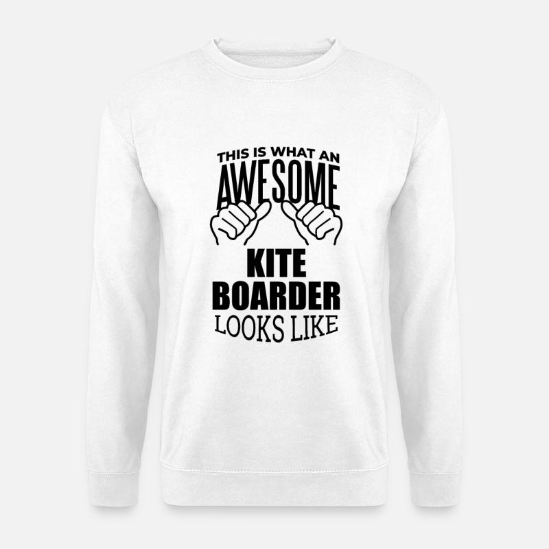 Kitesurfen - Unisex Pullover - Weiß