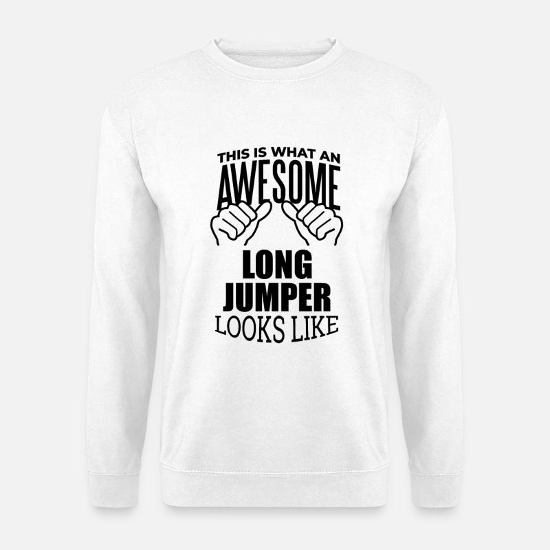 Weitsprung - Unisex Pullover - Weiß