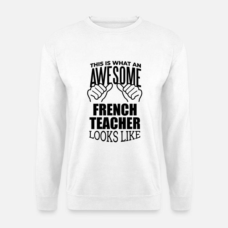 Französisch - Unisex Pullover - Weiß