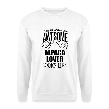 Alpaca - Unisex Sweatshirt - white - Front