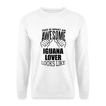 Leguan - Unisex Pullover - Weiß - Vorne