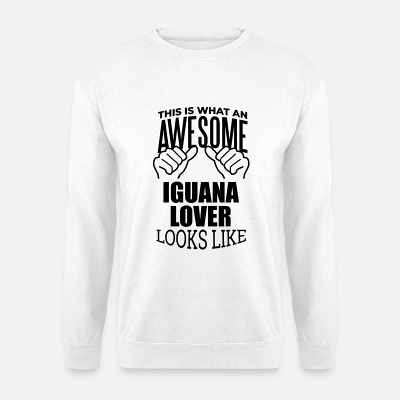 Leguan - Unisex Pullover - Weiß